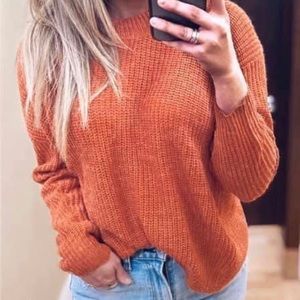 Twist back sweater